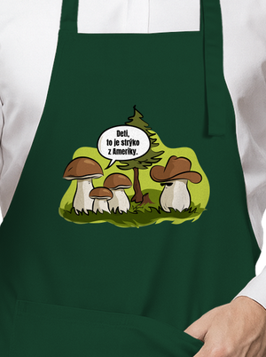 Strýko z Ameriky zástera Bottle Green