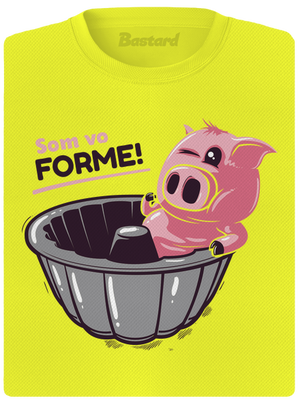 Vo forme dámske športové tričko Neon Yellow