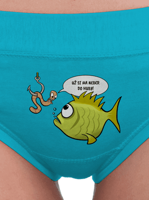 Ryba a dážďovka dámske nohavičky Turquoise