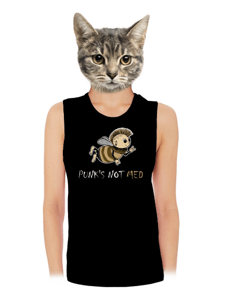 Punks Not Med dámske tielko voľné Black