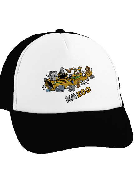 KaZoo šiltovka truckerka Black cap