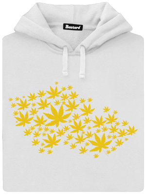 Ganja Country dámska mikina klokanka White