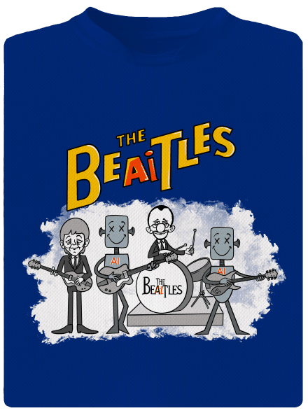 AI Beatles pánske športové tričko Royal Blue Mal