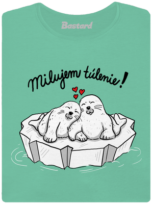 Milujem túlenie dámske tričko prémium Mint Mal