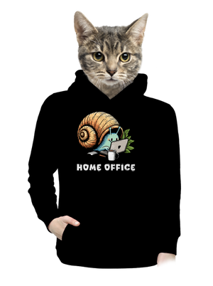 Slimákov home office dámska mikina klokanka Black