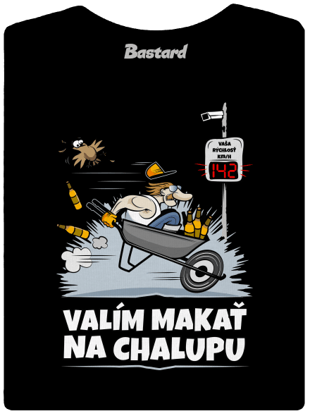 Valím na chalupu dámske tričko prémium Black