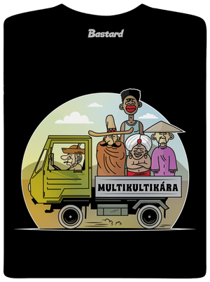 Multikultikára detské tričko Black