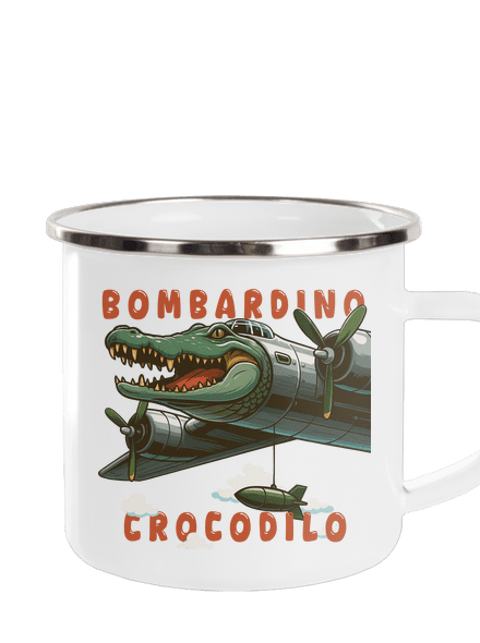 Bombardino Crocodilo – Italian Brainrot plecháčik White