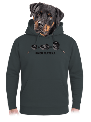 Pneu Matika unisex mikina premium Charcoal