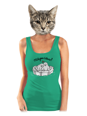 Milujem túlenie dámske tielko klasické Mint Mal