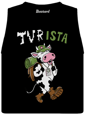 Tur na cestách dámske tielko voľné Black