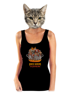 Čo Doom dal dámske tielko klasické Black