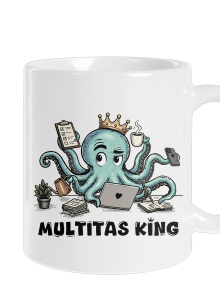 Multitas king klasický hrnček White