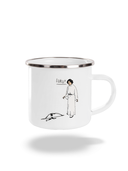 Luke a Leia plecháčik White