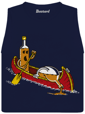 Rumáci dámske tielko voľné Navy