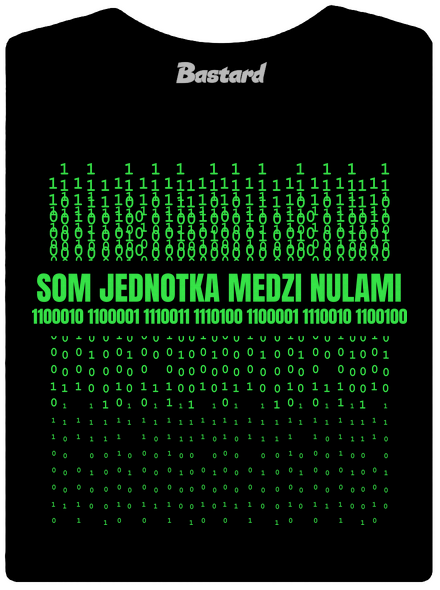 Jednotka medzi nulami dámske tričko prémium Black