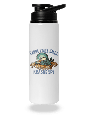 Ranné vtáča spí flaša na vodu White