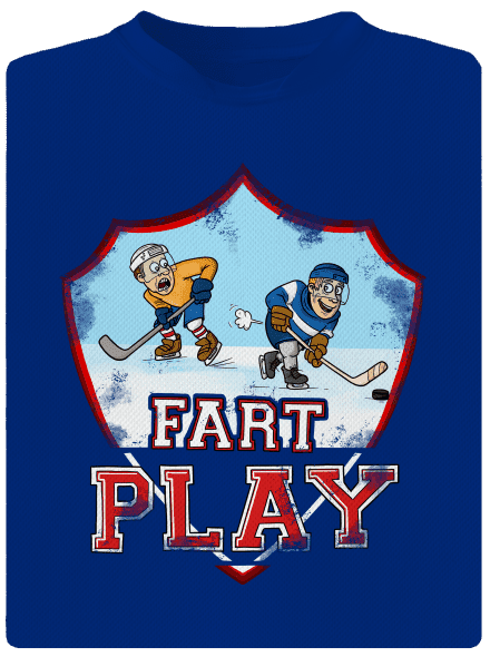 Fart Play pánske športové tričko Royal Blue Mal