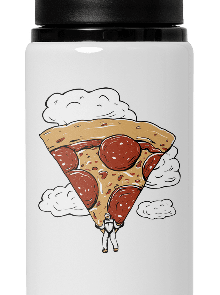 Pizzašutista flaša na vodu White