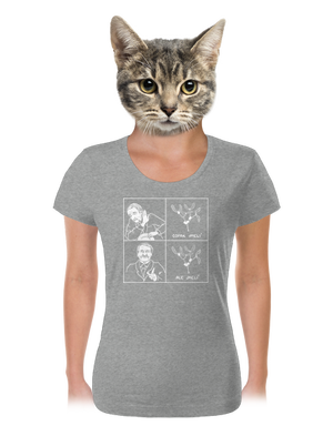 Cimrman: Copak jmelí dámske tričko Dark Gray Melange