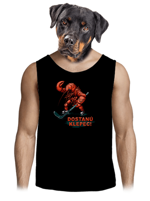 Dostanú klepec pánske tielko Black