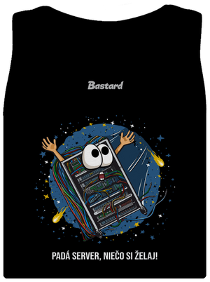 Padá server dámske tielko klasické Black