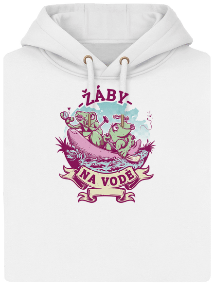 Žaby na vode unisex mikina premium Snowwhite