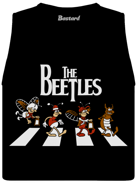 Beatles dámske tielko voľné Black