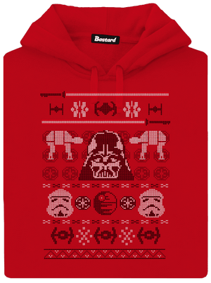 Vader na svetri pánska mikina klokanka Red