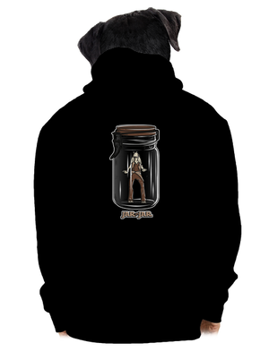 Jar in jar pánska mikina na zips Black