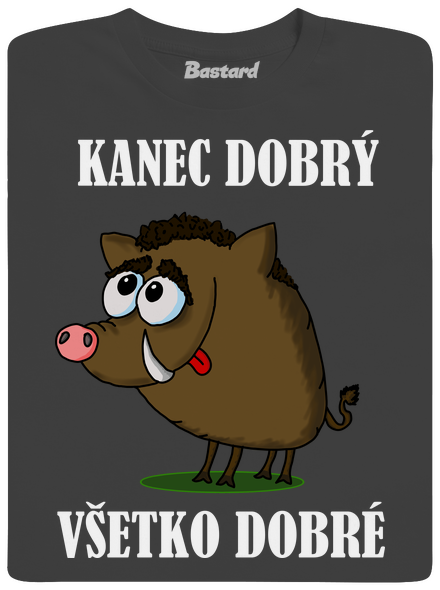 Kanec dobrý pánske dlhý rukáv Dark Grey
