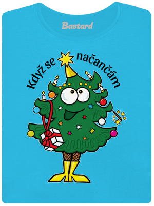 Když se načančám dámske tričko s lemom Blue Atol