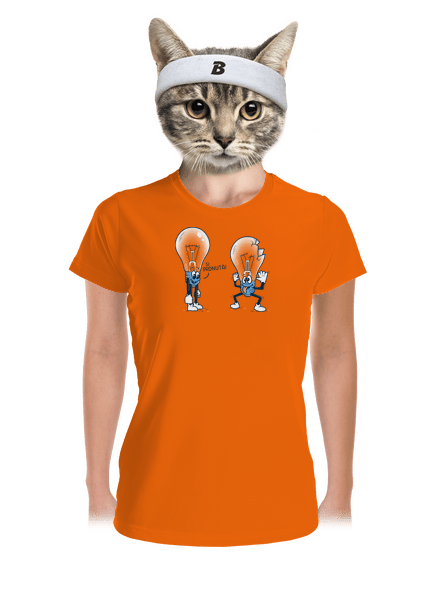 Prdlá dámske športové tričko Neon Orange
