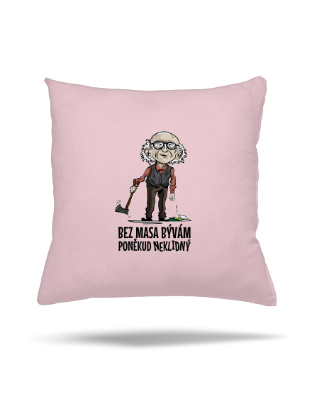 Neklidný bez masa vankúš Light Pink