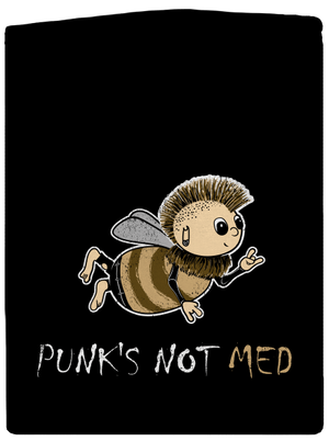 Punks Not Med pánska mikina na zips Black