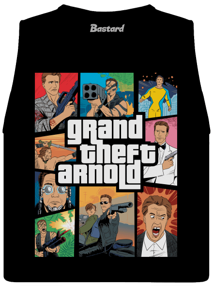 Grand Theft Arnold dámske tielko voľné Black