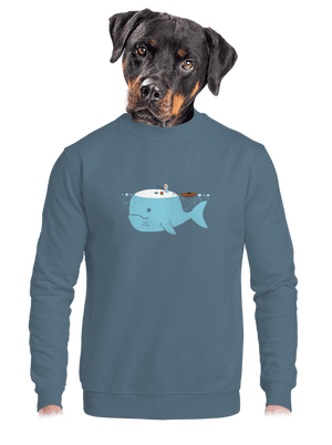 Rybárčenie unisex mikina bez kapucne Nordic Blue