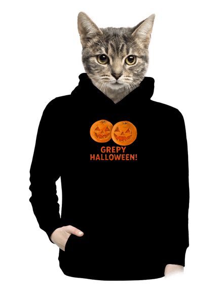 Grepy Halloween dámska mikina klokanka Black