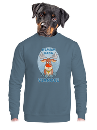 unisex mikina bez kapucne