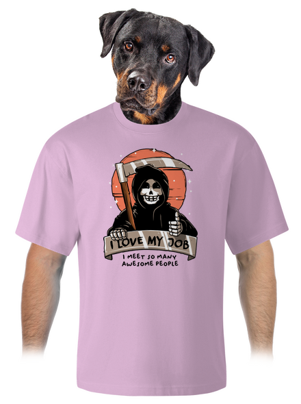 I love my job unisex tričko oversized Orchid