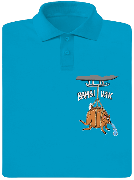 Bambi vak pánska polokošeľa Blue Atol