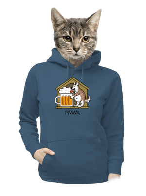 dámska mikina klokanka