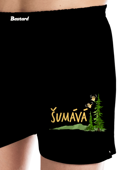 Šumává pánske trenky Black