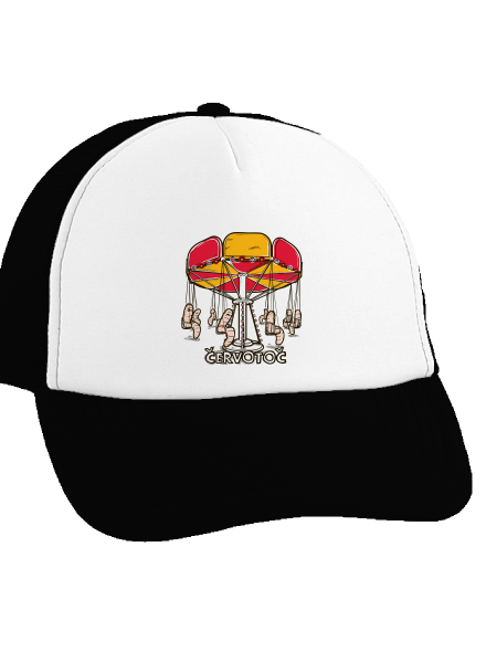 Červotoč šiltovka truckerka Black cap