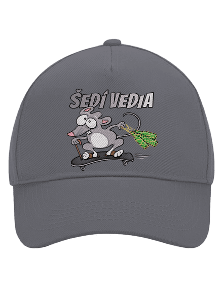 Šedí vedia - myšiak šiltovka baseballka Graphite grey