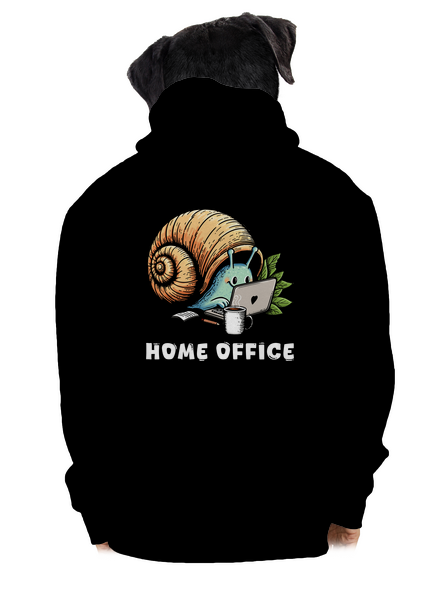 Slimákov home office pánska mikina na zips Black