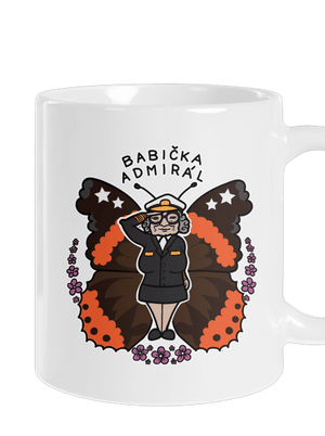 Babička admirál klasický hrnček White