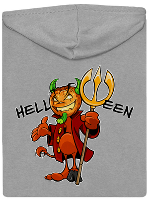 Helloween pánska mikina na zips Light Melange