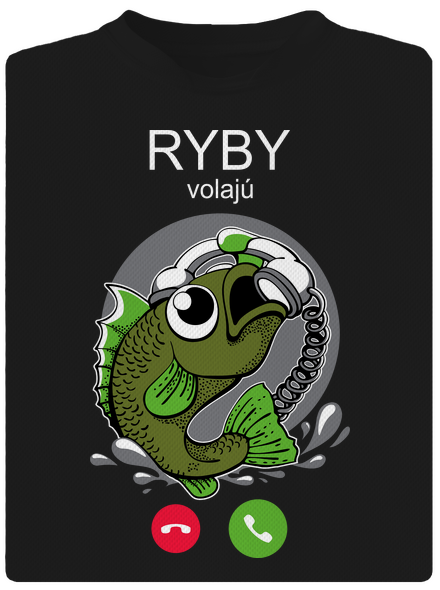 Ryby volají detské športové tričko Black