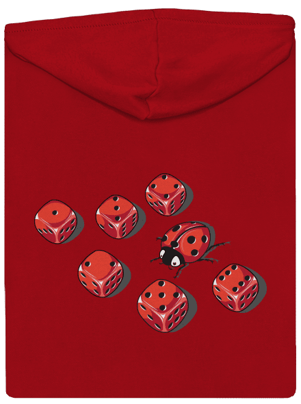 Mimikry pánska mikina na zips Red